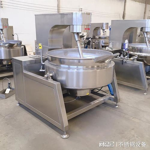 阿胶糕熬制设备,全自动大型阿胶糕生产加工机器,高粘食品炒锅